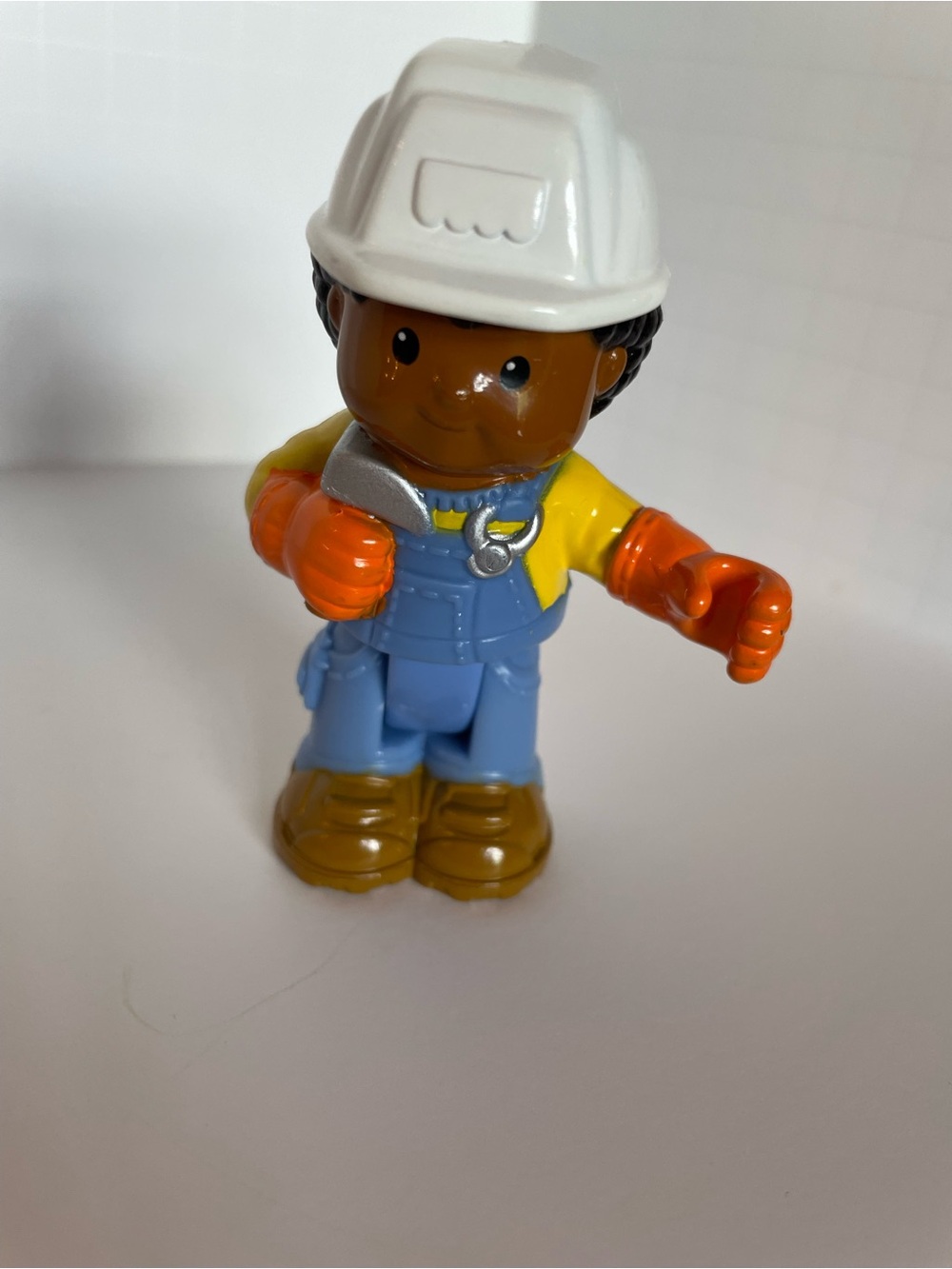 Fisher Price Little People Poseable  Figure - White Helmet